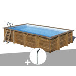 Kit piscine bois gr evora 6, 20 x 4, 20 x 1, 33 m + douche