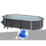 Kit piscine composite gré avant - garde ovale 6, 64 x 3, 86 x 1, 54 m + bâche à bulles Kit piscine composite gré avant - garde ovale 6, 64 x 3, 86 x 1, 54 m + bâche à bulles