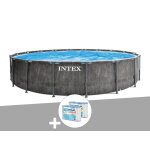 Kit piscine tubulaire intex baltik ronde 5, 49 x 1, 22 m + 6 cartouches de filtration