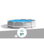 Kit piscine tubulaire intex prism frame ronde 3, 66 x 0, 76 m + kit de traitement au chlore Kit piscine tubulaire intex prism frame ronde 3, 66 x 0, 76 m + kit de traitement au chlore