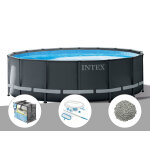 Kit piscine tubulaire intex ultra xtr frame ronde 4, 27 x 1, 22 m + bâche à bulles + kit d'entretien ... Kit piscine tubulaire intex ultra xtr frame ronde 4, 27 x 1, 22 m + bâche à bulles + kit d'entretien ...