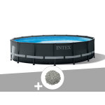 Kit piscine tubulaire intex ultra xtr frame ronde 4, 88 x 1, 22 m + 20 kg de zolite