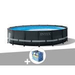 Kit piscine tubulaire intex ultra xtr frame ronde 4, 88 x 1, 22 m + b�che � bulles