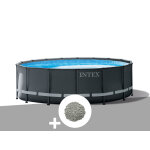 Kit piscine tubulaire intex ultra xtr frame ronde 5, 49 x 1, 32 m + 20 kg de zéolite Kit piscine tubulaire intex ultra xtr frame ronde 5, 49 x 1, 32 m + 20 kg de zéolite