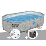 Kit piscine tubulaire ovale bestway power steel swimvista avec hublots 4, 88 x 3, 05 x 1, 07 m + kit ... Kit piscine tubulaire ovale bestway power steel swimvista avec hublots 4, 88 x 3, 05 x 1, 07 m + kit ...