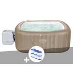 Kit spa gonflable bestway lay - z - spa palma carré hydrojet pro 5 / 7 places + 6 filtres Kit spa gonflable bestway lay - z - spa palma carré hydrojet pro 5 / 7 places + 6 filtres