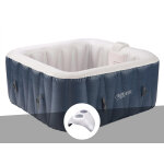 Kit spa gonflable infinite spa champion carr bulles 6 places + porte verre