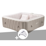 Kit spa gonflable infinite spa elite carré bulles 2 places + porte verre Kit spa gonflable infinite spa elite carré bulles 2 places + porte verre