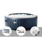Kit spa gonflable intex purespa blue navy rond bulles 4 places + 6 filtres + kit d'entretien + porte ... Kit spa gonflable intex purespa blue navy rond bulles 4 places + 6 filtres + kit d'entretien + porte ...