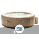 Kit spa gonflable intex purespa sahara rond bulles 6 places + 6 filtres Kit spa gonflable intex purespa sahara rond bulles 6 places + 6 filtres