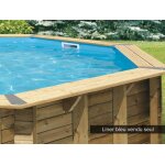 Liner seul bleu pour piscine bois oca 8, 60 x 4, 70 x 1, 30 m - ubbink