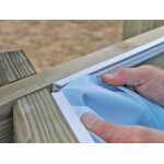 Liner seul bleu pour piscine bois octogonale safran 6, 20 x 3, 95 x 1, 36 m - gr