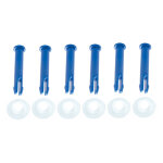 Lot de 6 goupilles + joints pour piscines tubulaires steel pro  2, 74 / 3, 05 / 3, 66 / 3, 96 m - bestway ...