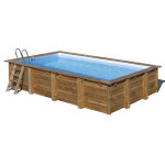 Piscine bois evora 6, 20 x 4, 20 x 1, 33 m - gr