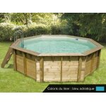 Piscine bois oca 4, 30 x 1, 20 m - liner bleu - ubbink