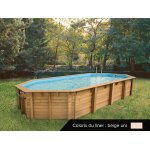 Piscine bois oca 8, 60 x 4, 70 x 1, 30 m - liner beige - ubbink