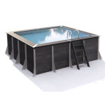 Piscine composite milly carre 3, 65 x 3, 65 x 1, 26 m - just'apos