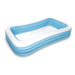 Piscine gonflable rectangulaire bleu - intex