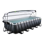 Piscine tubulaire black leather rectangulaire 5, 40 x 2, 50 x 1, 22 m avec dôme - exit toys Piscine tubulaire black leather rectangulaire 5, 40 x 2, 50 x 1, 22 m avec dôme - exit toys
