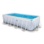 Piscine tubulaire chevron rectangulaire 4, 00 x 2, 00 x 1, 00 m - intex