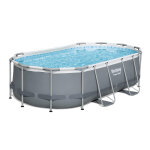 Piscine tubulaire power steel ovale 4, 27 x 2, 50 x 1, 00 m - bestway