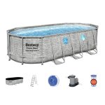 Piscine tubulaire power steel swimvista avec hublots ovale 5, 49 x 2, 74 x 1, 22 m - bestway Piscine tubulaire power steel swimvista avec hublots ovale 5, 49 x 2, 74 x 1, 22 m - bestway