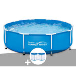 Piscine tubulaire summer waves active frame pool ronde 4, 57 x 0, 84 m + 6 cartouches de filtration Piscine tubulaire summer waves active frame pool ronde 4, 57 x 0, 84 m + 6 cartouches de filtration