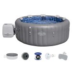 Spa gonflable lay - z - spa santorini rond hydrojet pro 5 / 7 places - bestway
