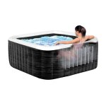 Spa gonflable purespa ardoise carré bulles 4 places - intex Spa gonflable purespa ardoise carré bulles 4 places - intex