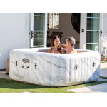 Spa gonflable purespa calacatta carr bulles 4 places - intex
