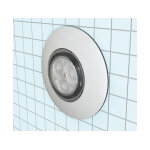 Traversée de paroi blanche piscine béton / coque pour projecteur micro plug - in - pool - ccei Traversée de paroi blanche piscine béton / coque pour projecteur micro plug - in - pool - ccei