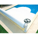 Volet de piscine hors - sol manu 6, 00 x 3, 00 m - abriblue