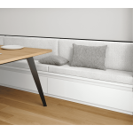 Coussin banquette intrieur anti tache maille blanc