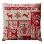 Coussin montagne delebio rouge