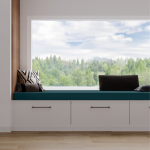 Galette de chaise bleu canard