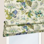 Stores - et - rideaux. com store bateau fleurs persepolis bleu ecru