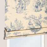 Stores - et - rideaux. com store bateau toile de jouy bleu