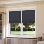 Store bateau unis occultant gris