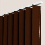 Stores - et - rideaux. com stores californiens tamisants unis marron - polyester - sur mesure - ambiance ...