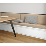 Coussin banquette intrieur anti tache coton uni sable