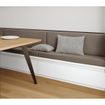 Coussin banquette int�rieur anti tache coton uni taupe