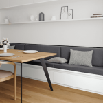 Coussin banquette intrieur anti - tache uni