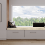 Coussin banquette intrieur chenill sable