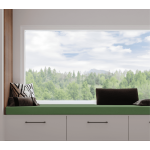 Coussin banquette int�rieur coton uni vert sauge