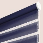 Store enrouleur duo bleu marine