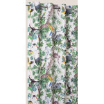 Rideaux  motifs pour enfants jungle des animaux crme