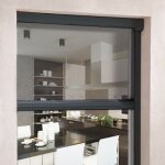 Stores - et - rideaux. com moustiquaire enroulable cadre gris anthracite