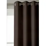 Rideaux occultants unis marron
