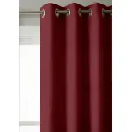 Rideaux occultants unis rouge cerise Rideaux occultants unis rouge cerise
