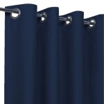 Rideaux tamisants unis bleu marine Rideaux tamisants unis bleu marine